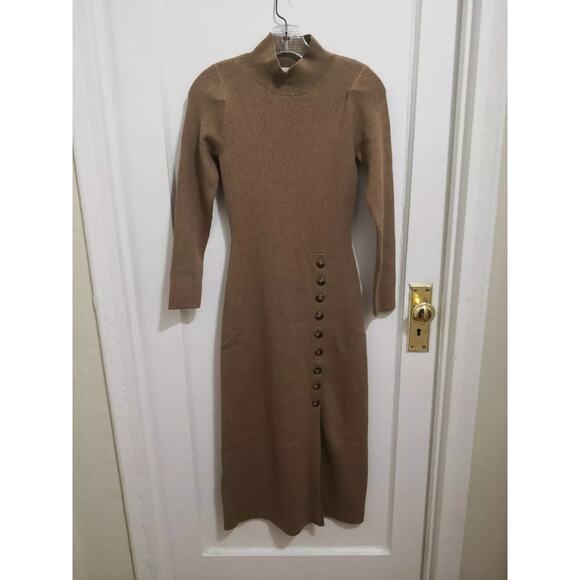 Sezane Harper Dress Light Camel - S - Picture 5 of 7